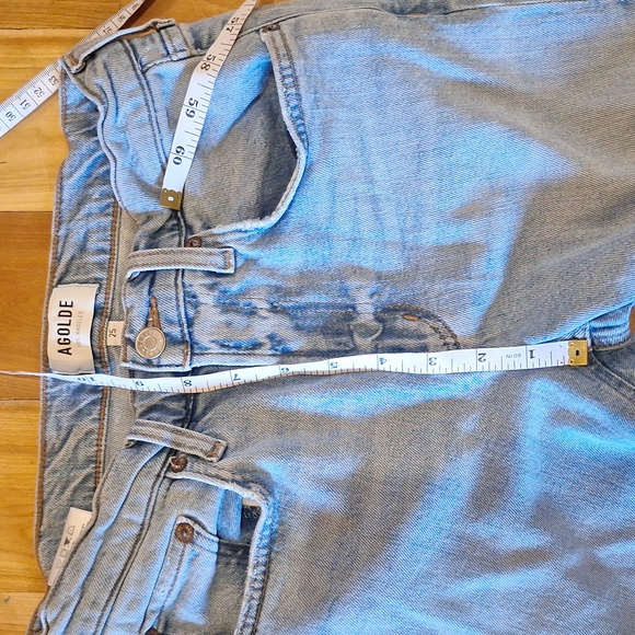 Agolde Kye Mid-rise Ankle Jeans Size 25 Light Blue Organic Cotton Blend Stretch - Picture 6 of 13